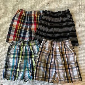 Lot of boys shorts Garanimals plaid stripes 3T